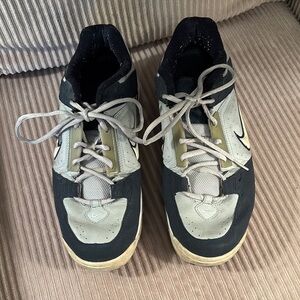 Nike Black and Cream Athletic Shoes